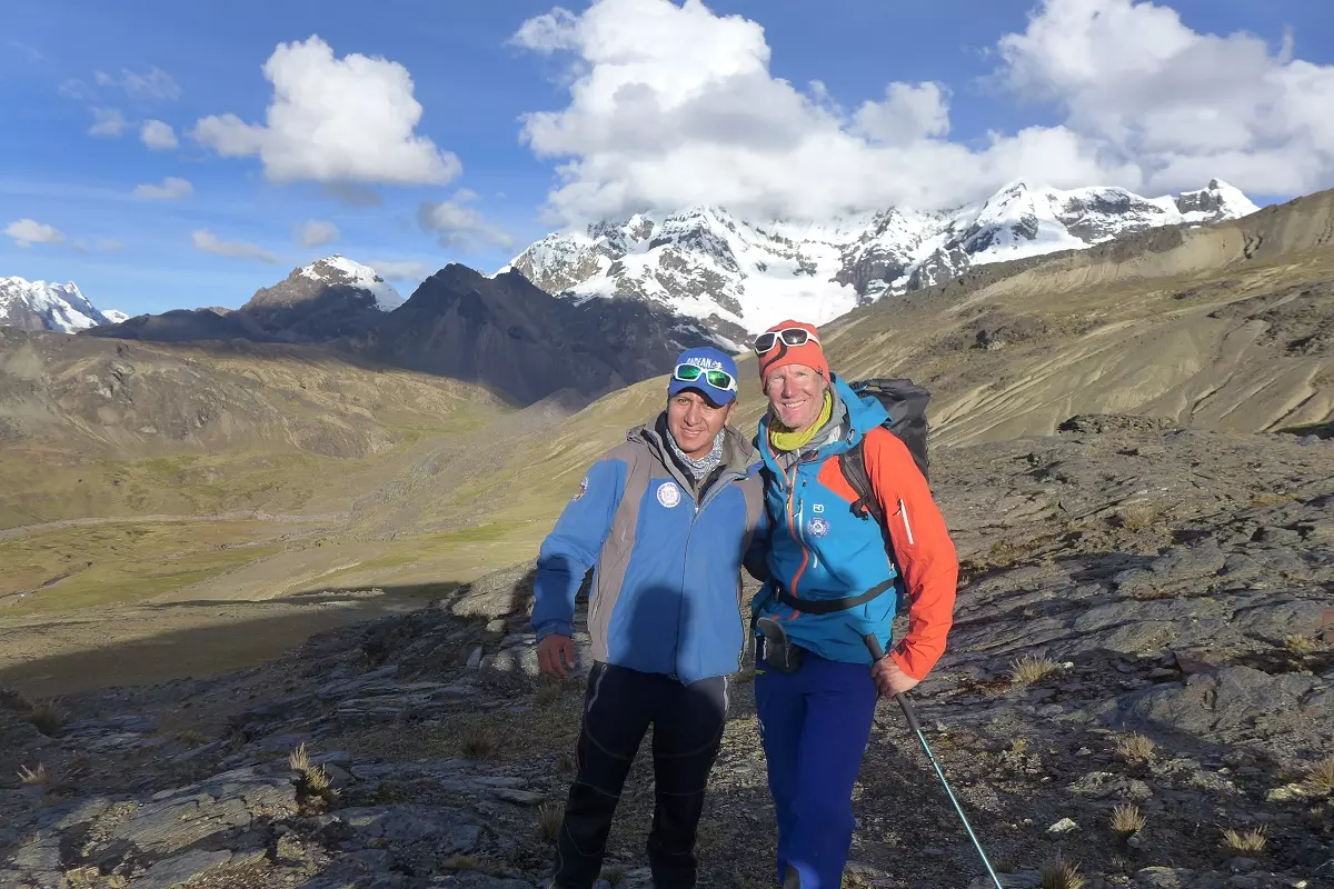 Stefan und Hugo als Freunde und Bergführerkollegen in Südamerika