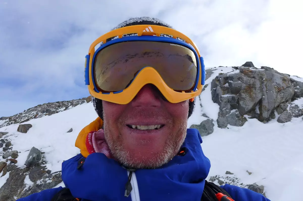 Bergführer Stefan Rössler während einer Skitour